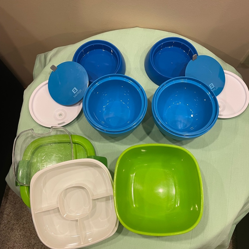 Bentgo bowls and salad container